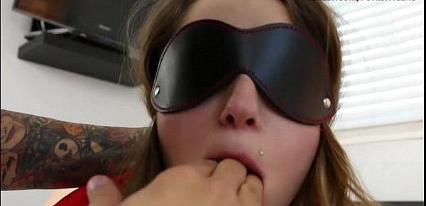  Alex Mae pussy wrecked while blindfolded and ball gagged